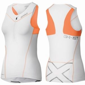 2XU TRISKIN Lite Triathlon singlet half zip sleeveless quick dry breathable
